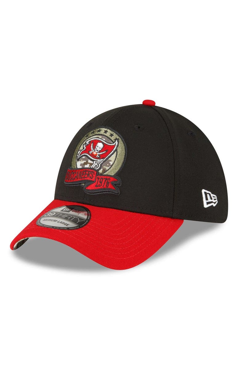 New Era Men's New Era Black Tampa Bay Buccaneers 2022 Salute To Service 39THIRTY Flex Hat, Alternate, color, 