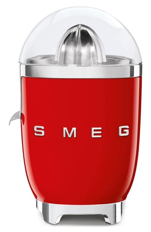 Smeg 50s Retro Style Aesthetic Citrus Juicer In Red