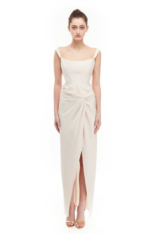 Mother Of All Olive Maxi Dress In Beige