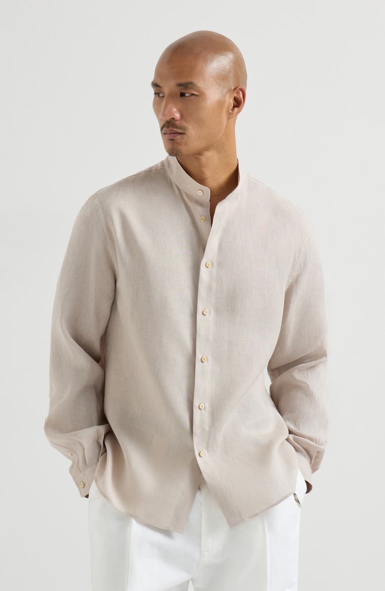 Brunello Cucinelli Linen shirt, Main, color, Yuta