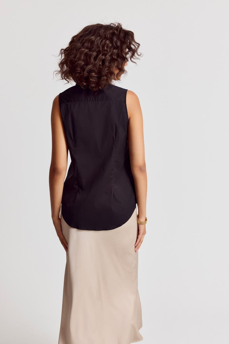 The Sleeveless Shirt, Alternate, color, Black