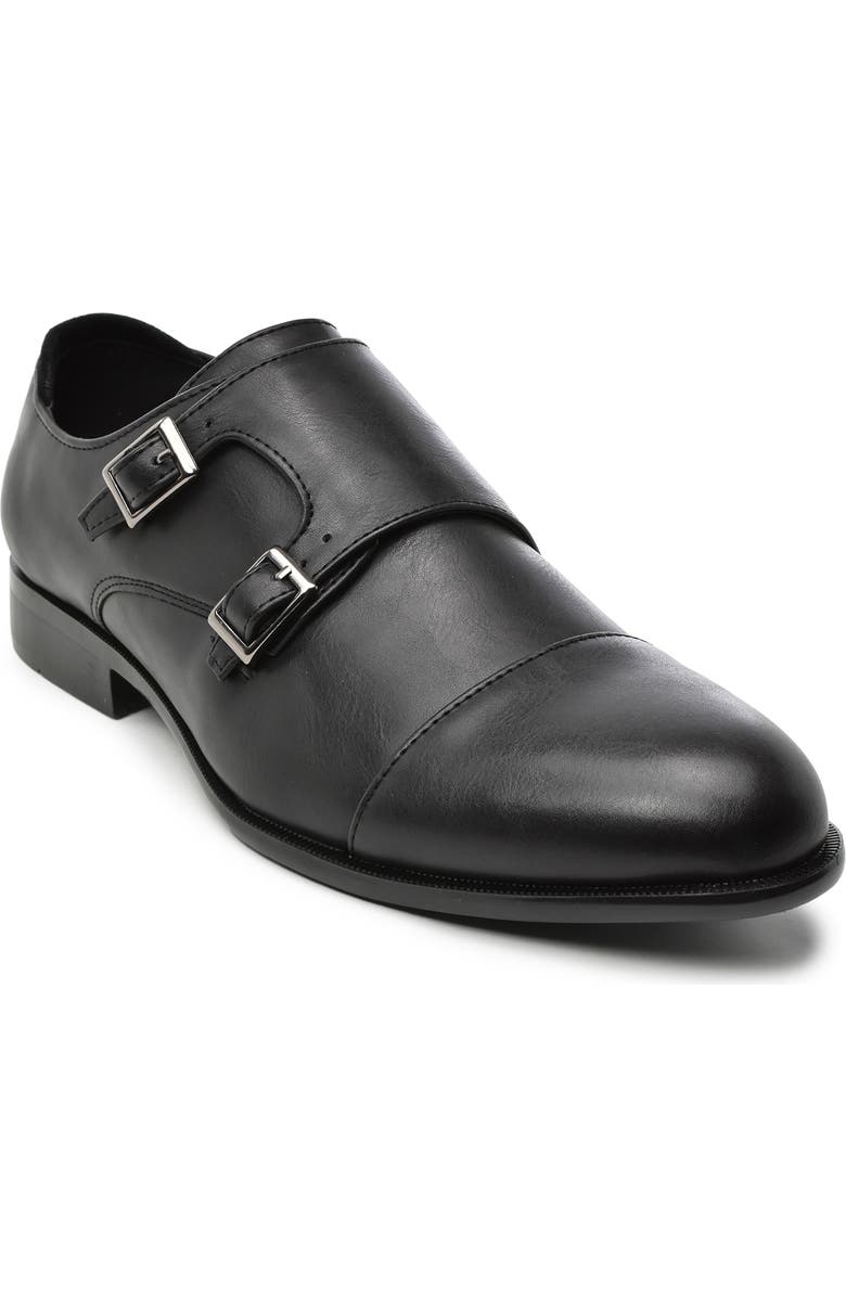 Tahari David Double Buckle Monk Strap Shoe, Main, color,
