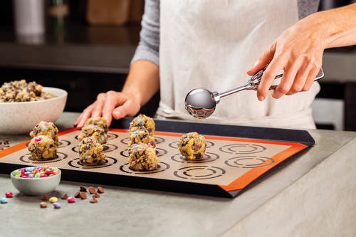 Silpat Perfect Cookie Non-stick Silicone Baking Mat, 11-5/8" X 16-1/2" In Orange