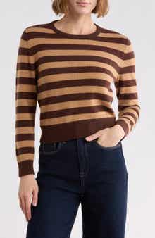 Carolann Striped Cashmere Sweater