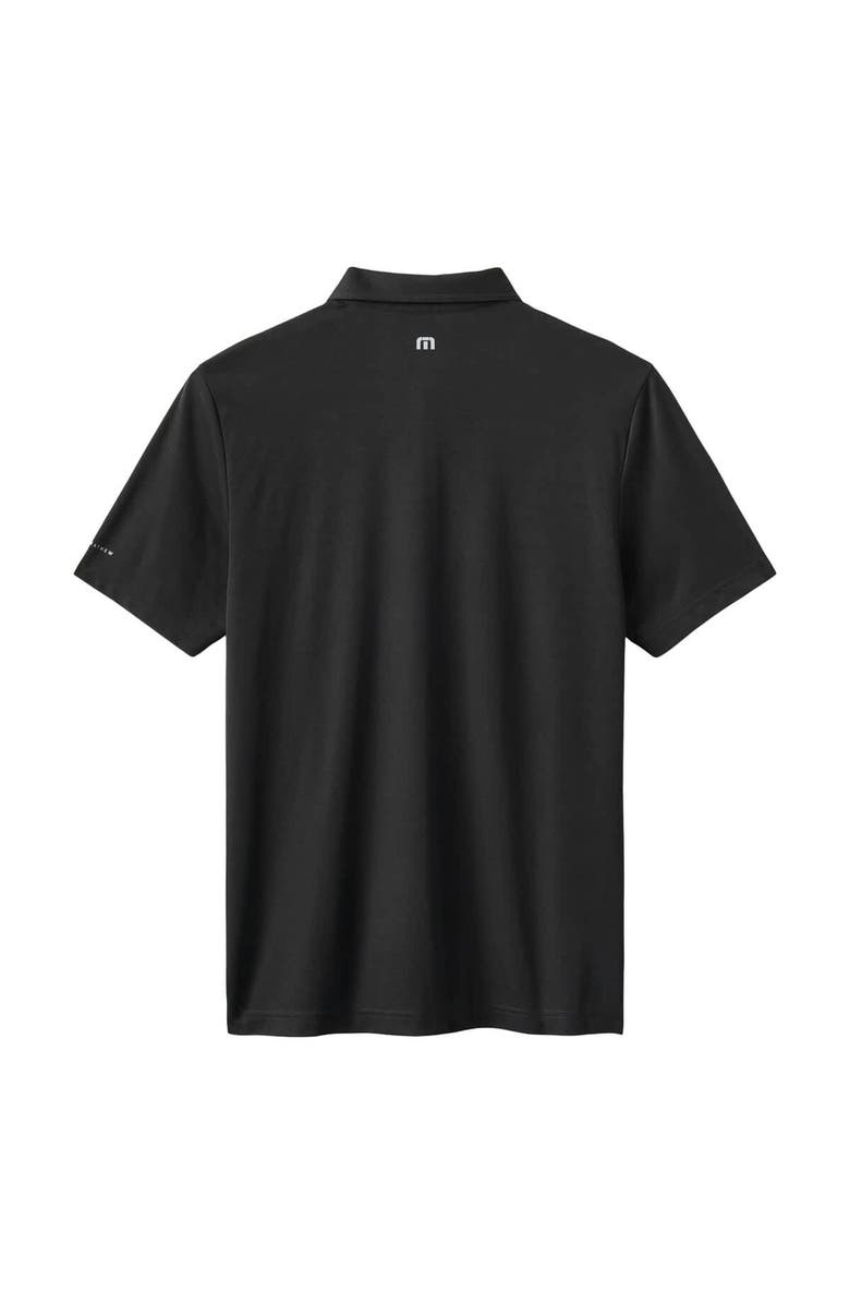 TravisMathew Men's TravisMathew Black New York Mets Playoff Pitch Tri-Blend Polo, Alternate, color, Black