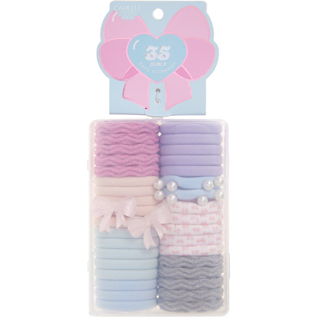Capelli New York Kids' 35-Pack Poinytail Holders in Pink Combo  product
