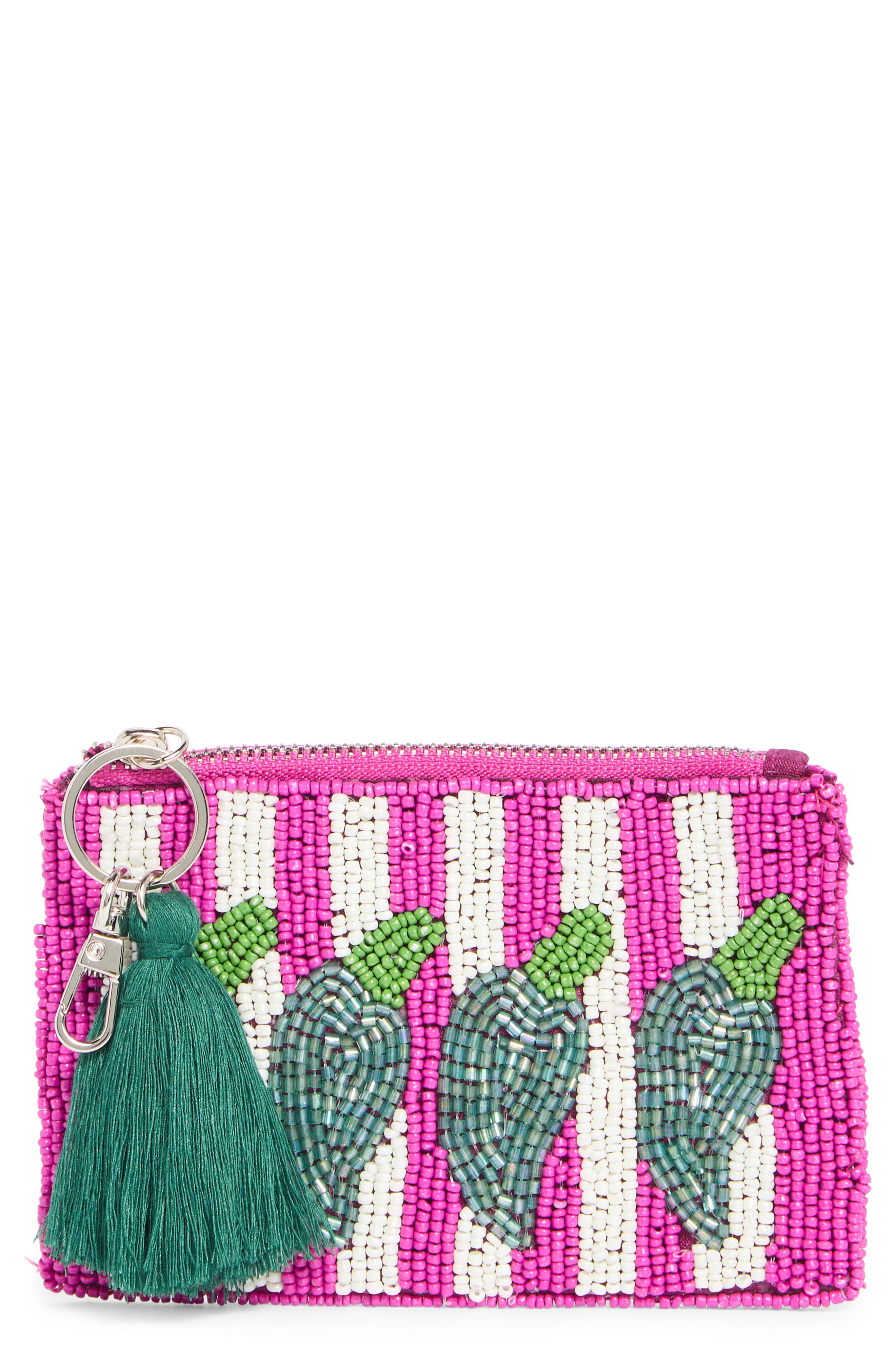 Collection XIIX Pepper Beaded Coin Pouch