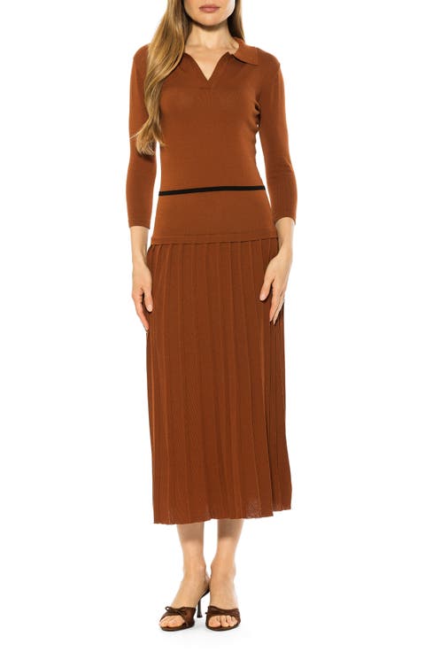 SABLE KNIT MIDI DRESS