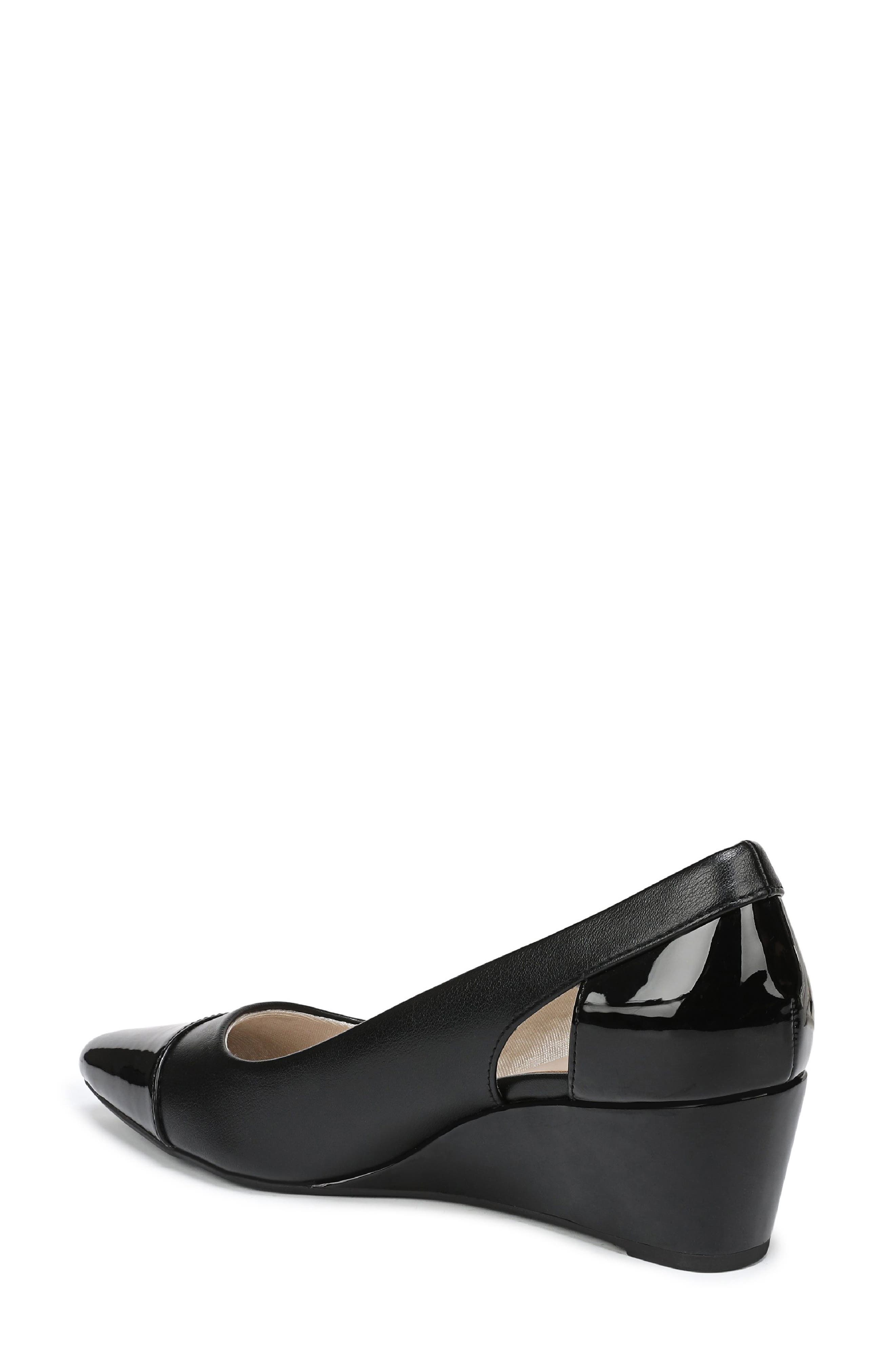 LifeStride Mina Wedge Pointed Toe Pump, Alternate, color, Black
