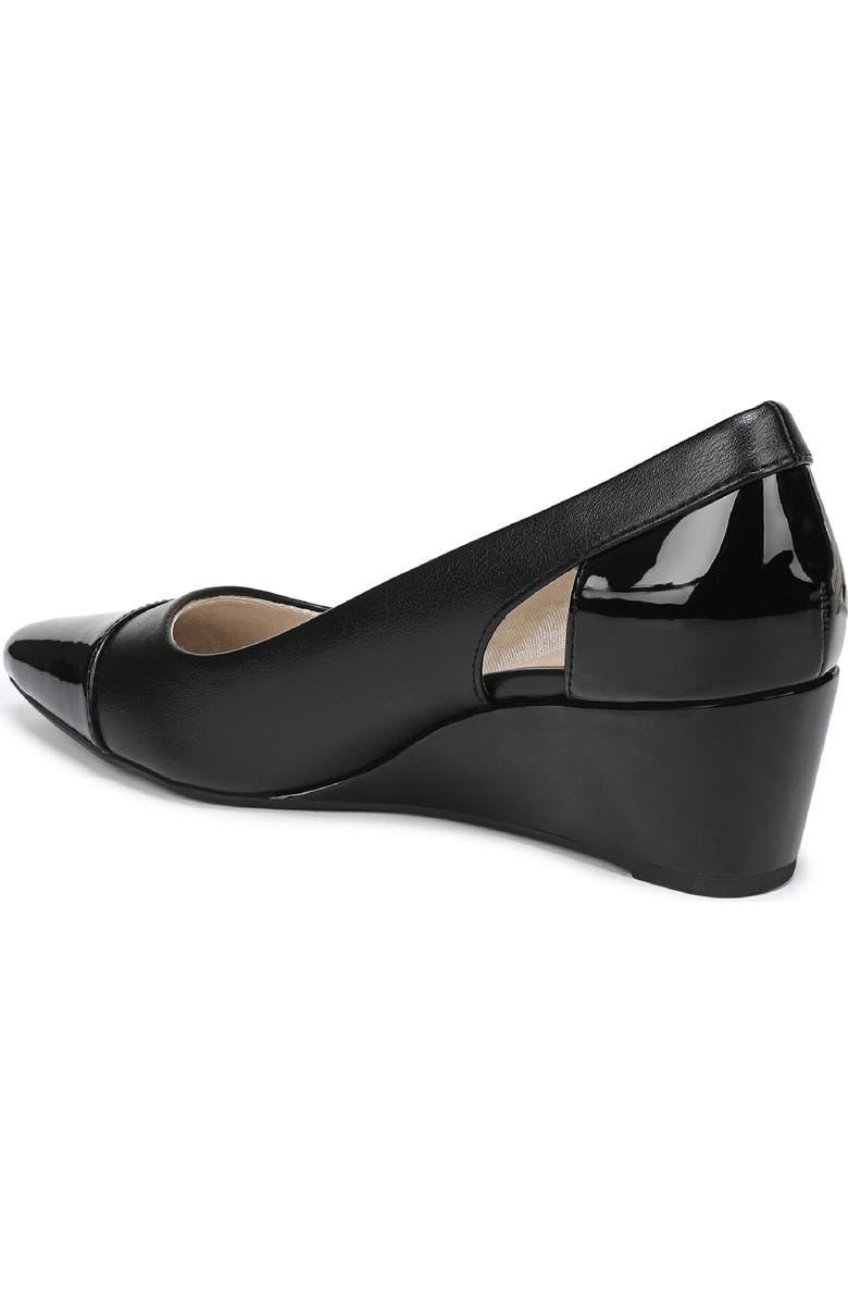 LifeStride Mina Wedge Pointed Toe Pump, Alternate, color, Black