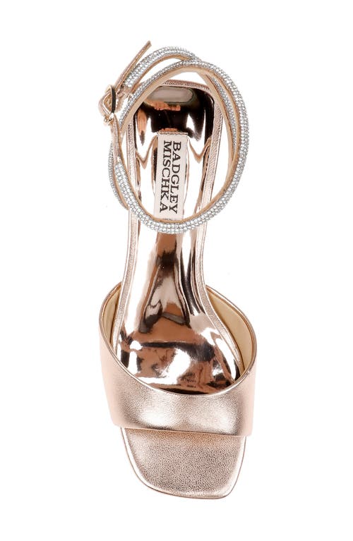 Shop Badgley Mischka Collection Infinity Ii Sandal In Champagne