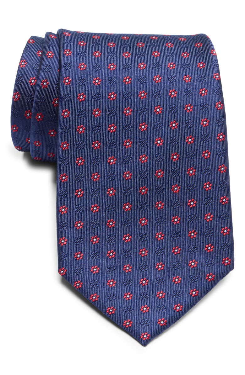 Duchamp Floral Silk Tie, Main, color,