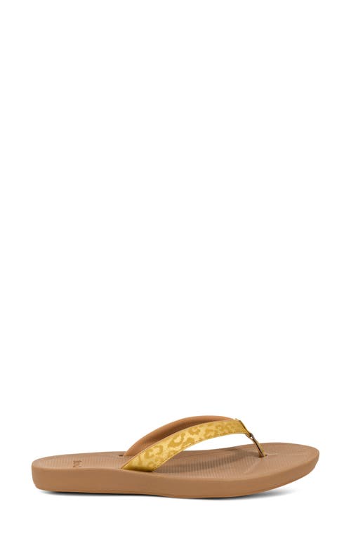 Sanuk Cosmic Shores Water Friendly Flip Flop In Brown