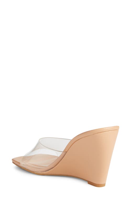 Open Edit Rowan Wedge Slide Sandal In Blush Sandstone