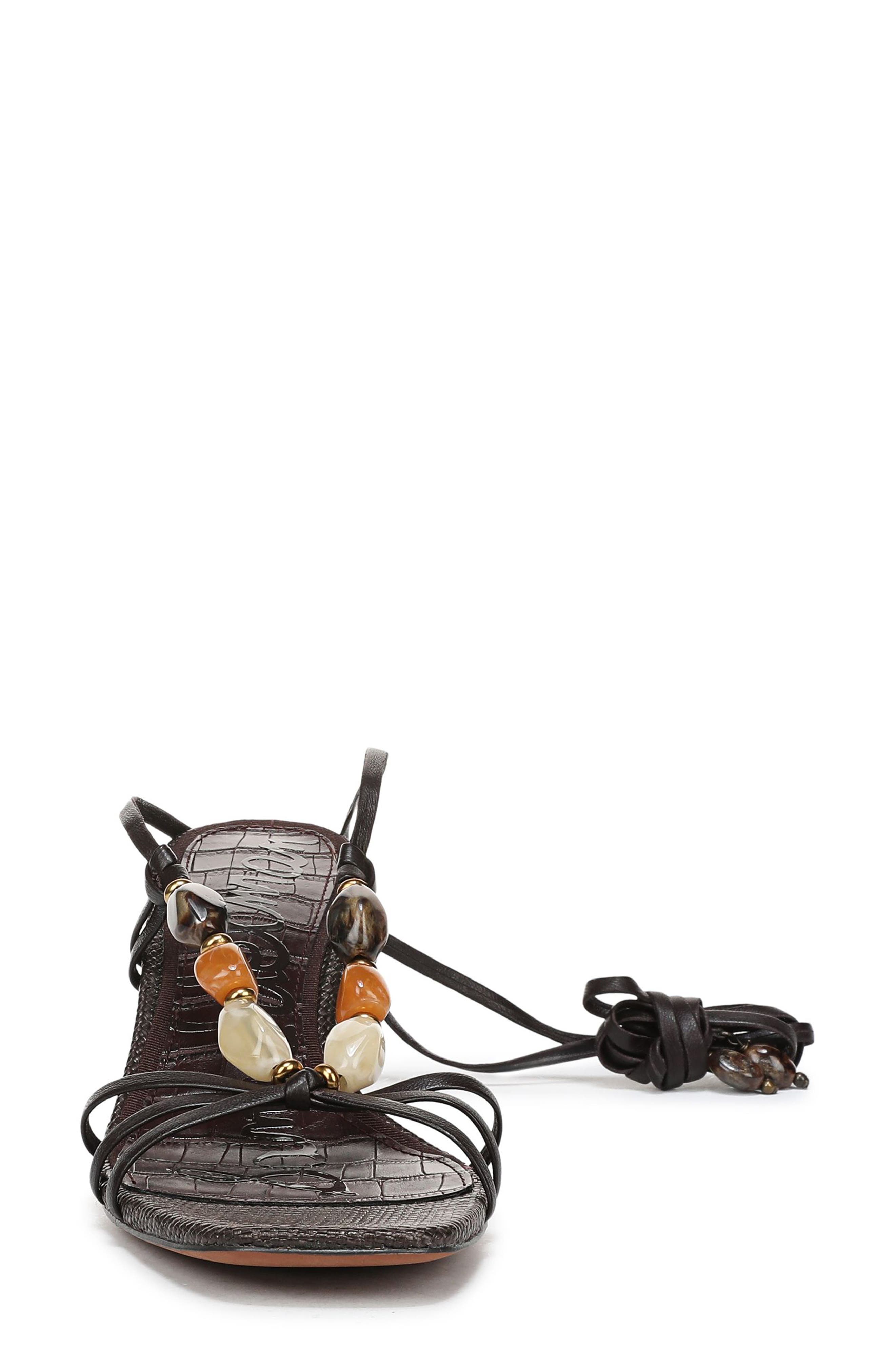 Sam Edelman Paloma Ankle Wrap Sandal, Alternate, color, Cafe Noir