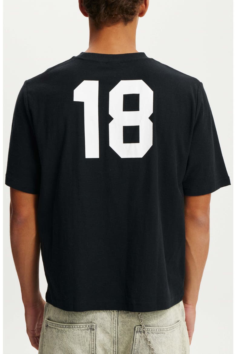 Men's Cropped Fit Graphic T-Shirt, Alternate, color, Black South London