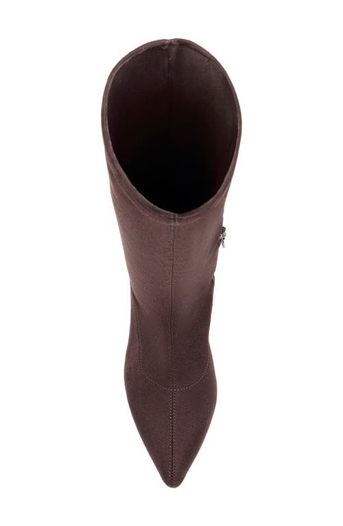 Donald Pliner Pointed Toe Knee High Boot In Burgundy