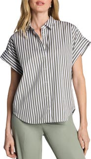 SPANX® Striped Oversized Supima® Cotton Shirt