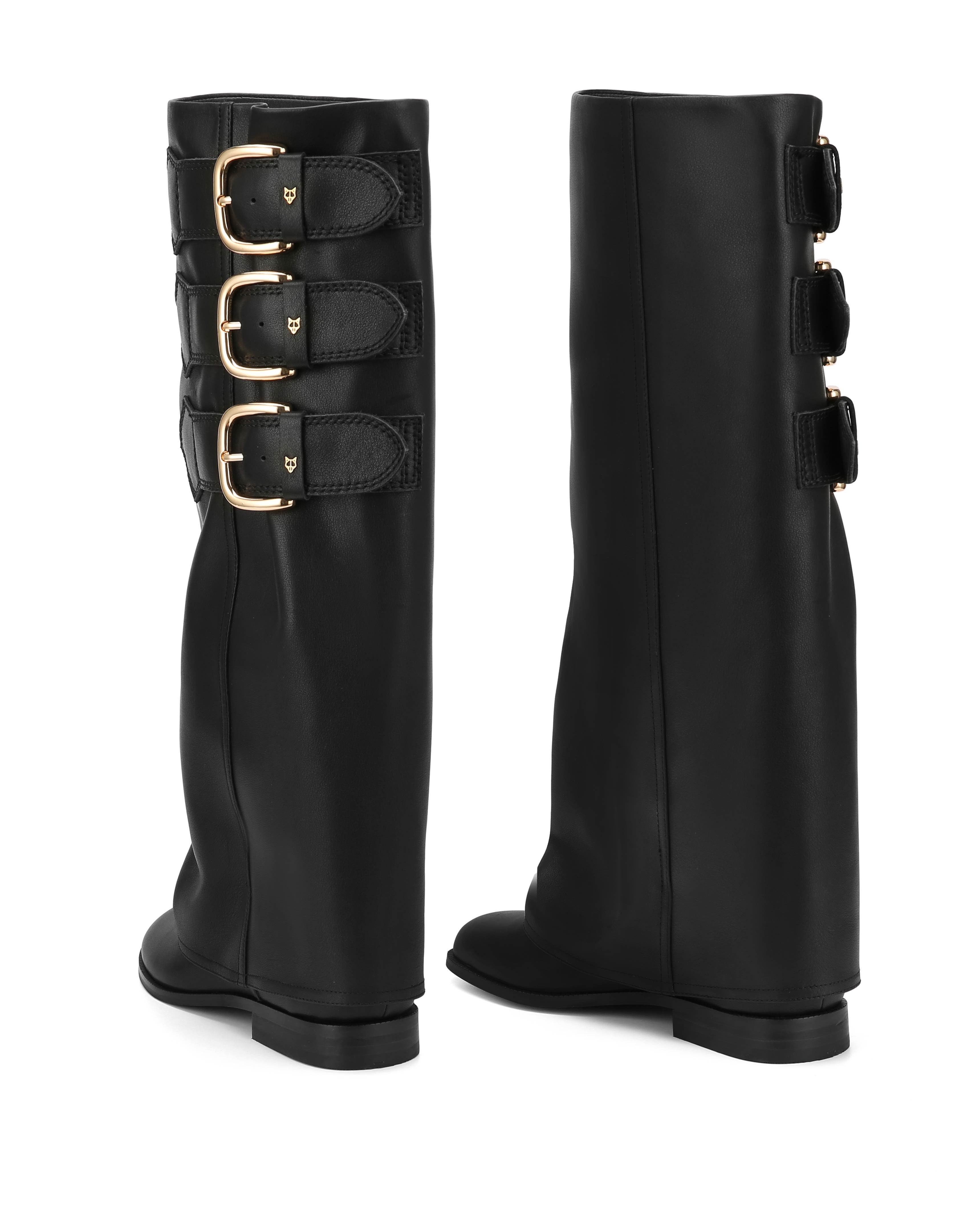 Naked Wolfe Anchor Leather Boot, Alternate, color, Black