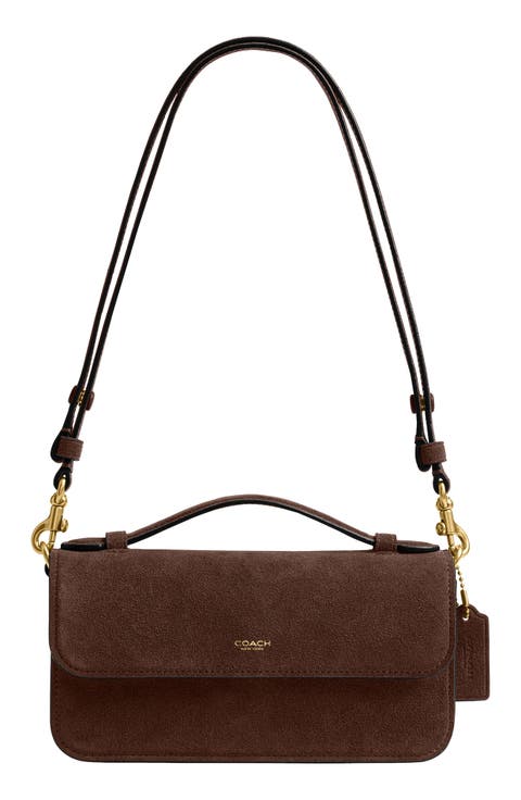 Elora Suede Top Handle Bag