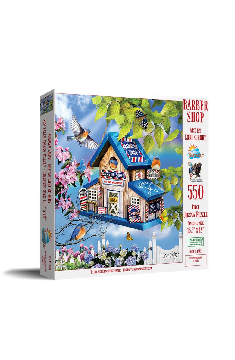 Sunsout Barber Shop 550 piece Jigsaw Puzzle for Adults, Main, color, Multicolor