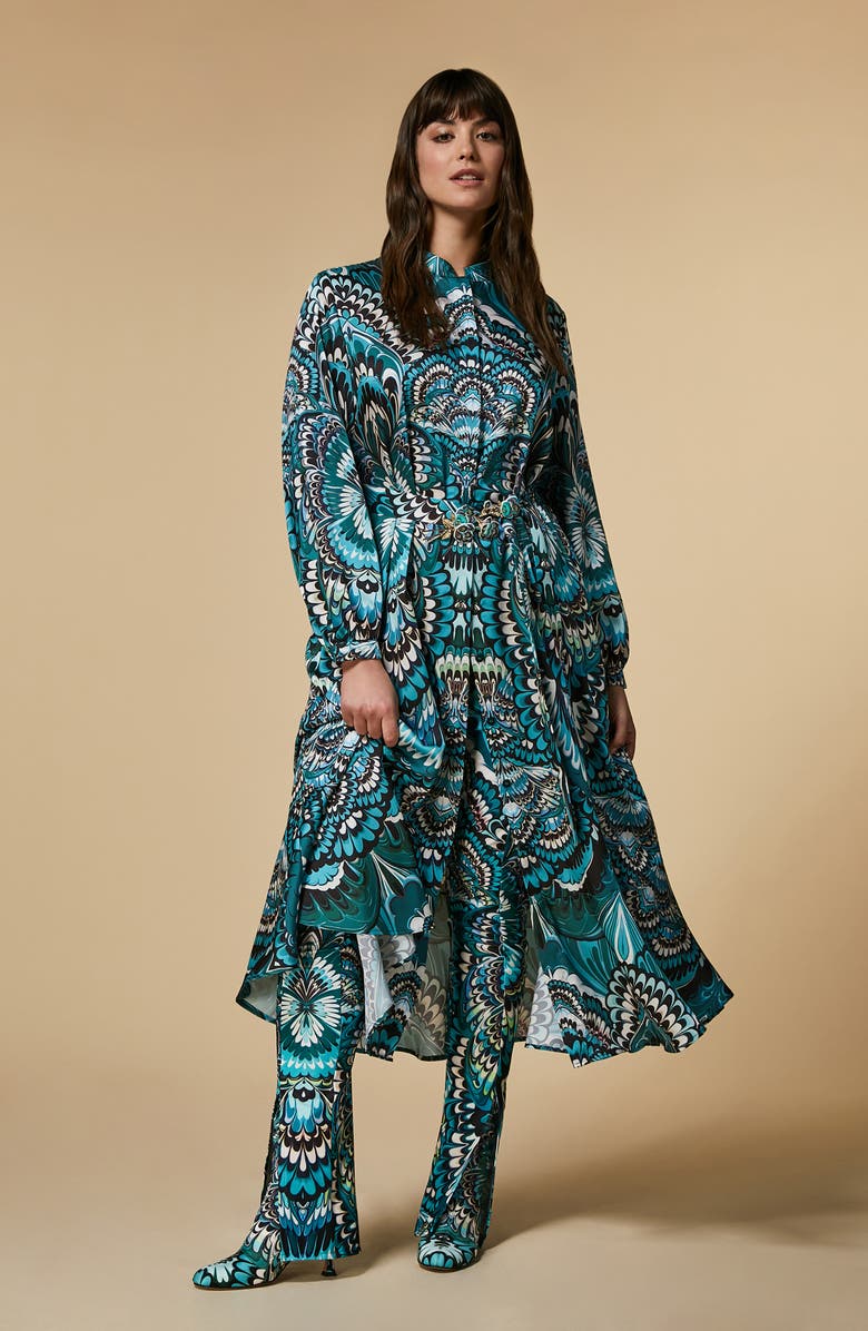 Marina Rinaldi Chemisier Long Sleeve Shirtdress, Alternate, color,