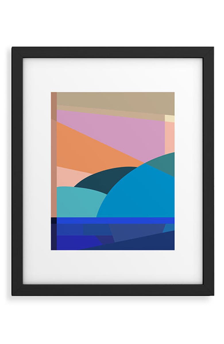Deny Designs In The Winter Sun Framed Art Print, Main, color, Black Frame