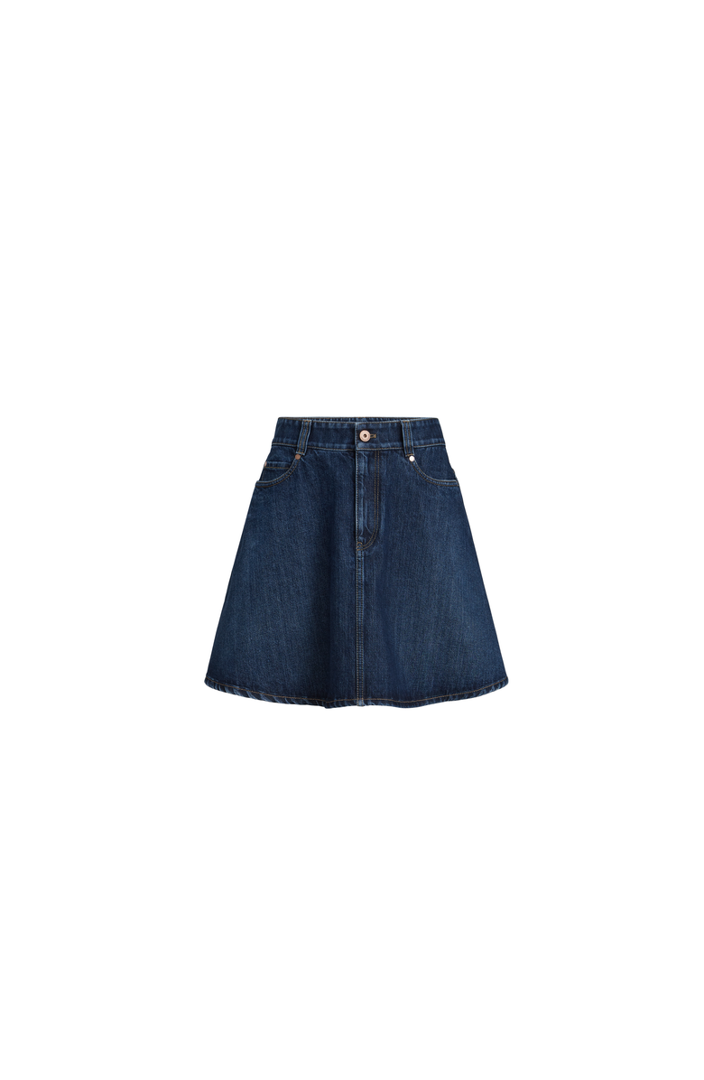 Brunello Cucinelli Denim mini skirt, Main, color, Denim