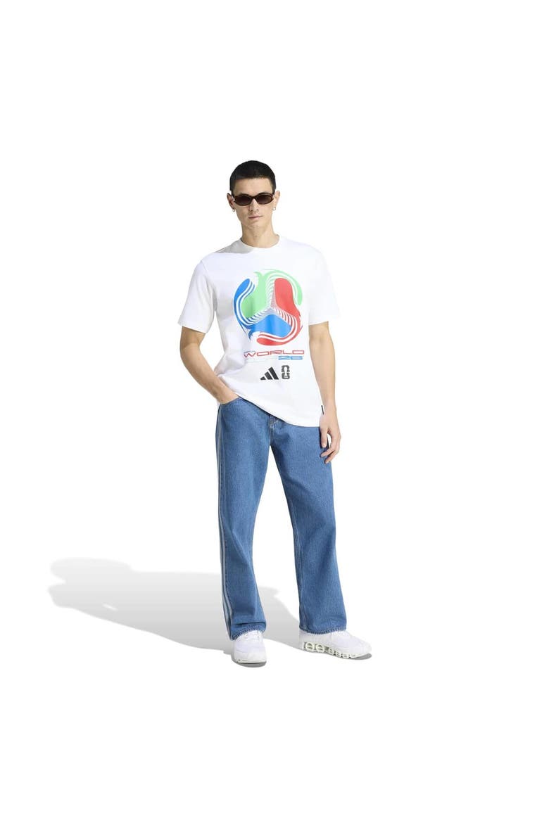 Men's adidas  White 2026 FIFA World Cup Tour T-Shirt, Alternate, color, White