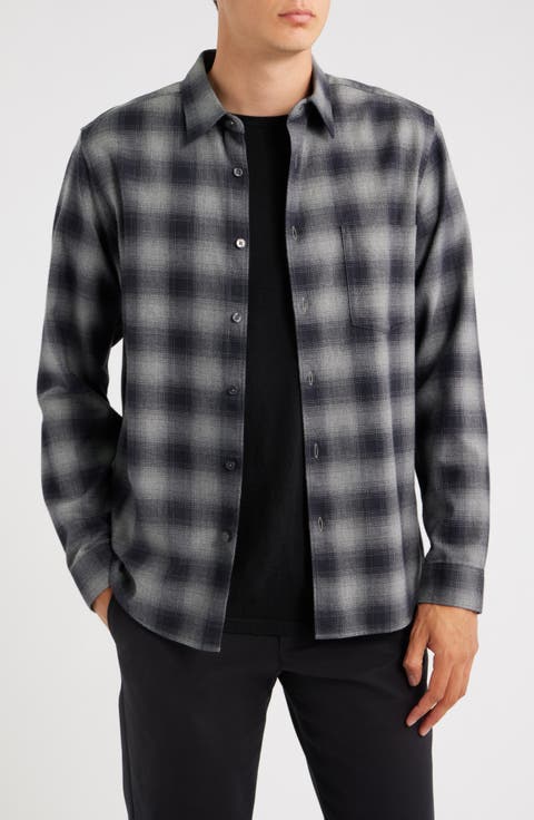 Irving Graident Plaid Button-Up Shirt