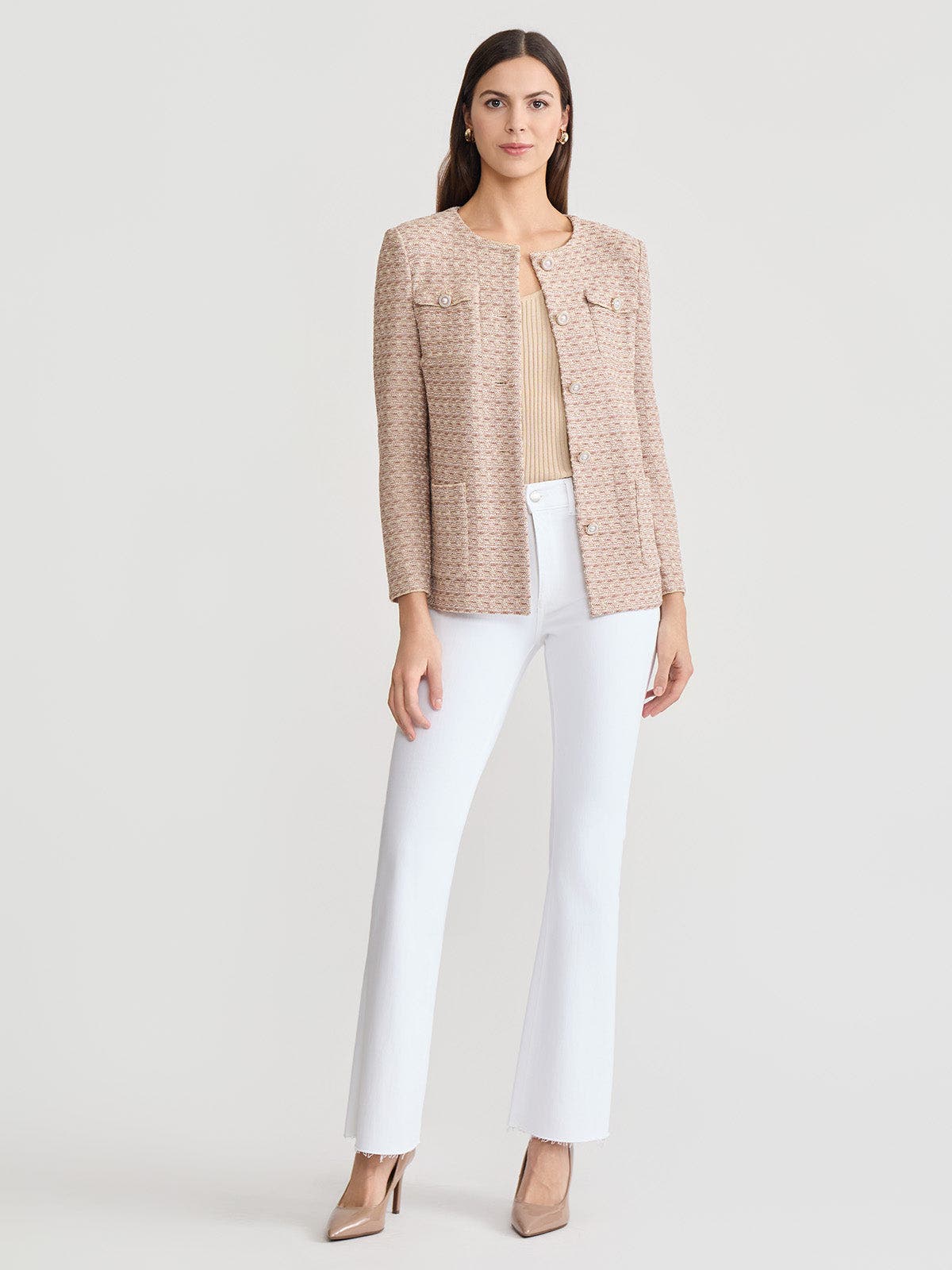 Heritage Tonal Tweed Knit Jacket
