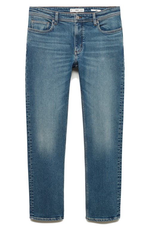 Mango Jan Slim Fit Jeans In Blue