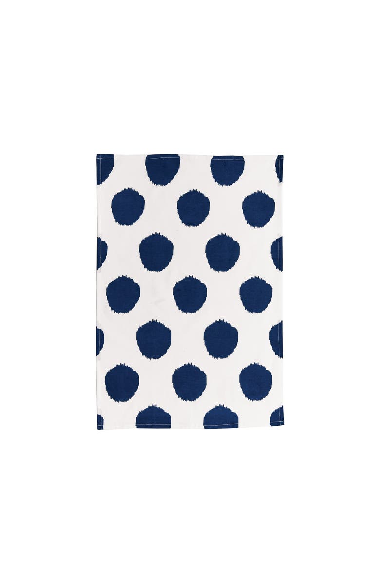 carol & frank Indigo Dot Towel, Main, color, Blue