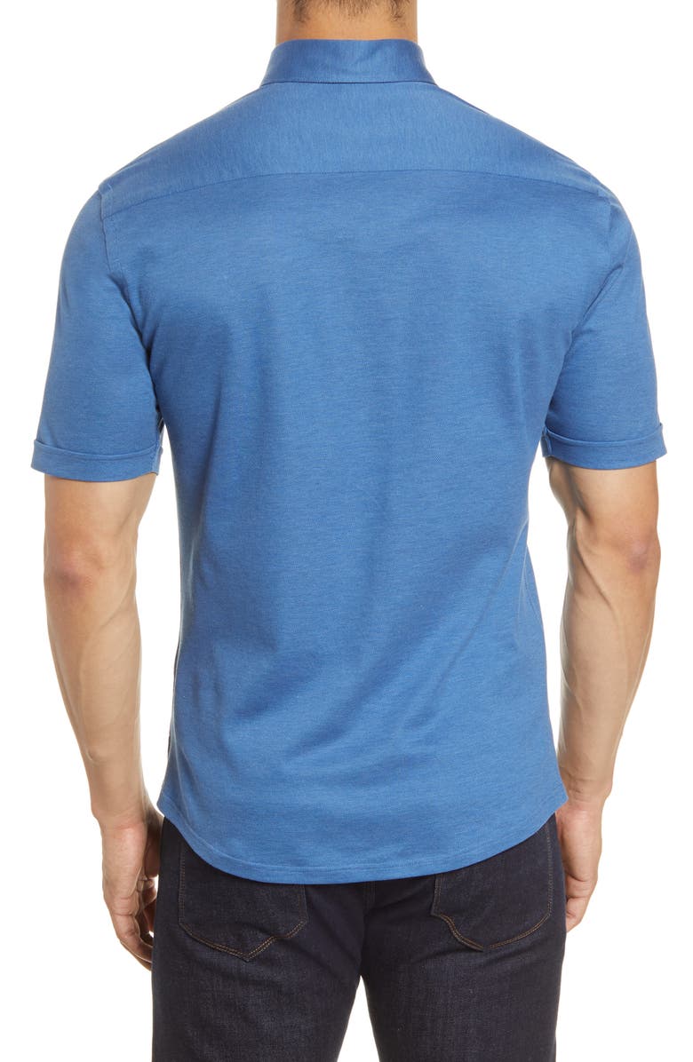 Eton Soft Casual Line Slim Fit Piqué Polo Shirt, Alternate, color,