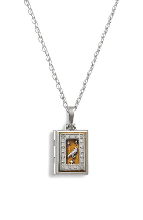 Book of Raven Locket Necklace