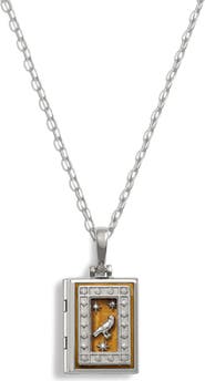 Awe Inspired Book of Raven Locket Necklace