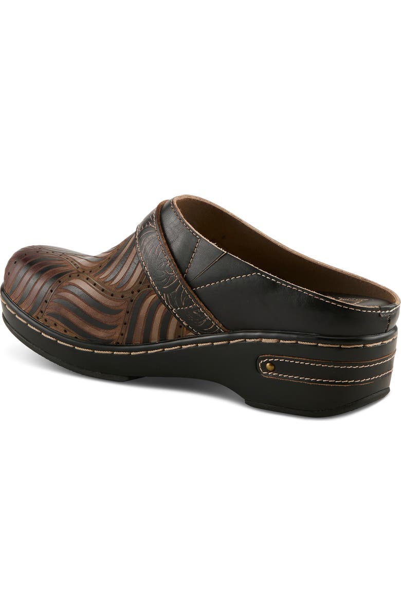 L'Artiste by Spring Step Sova Mule, Alternate, color, Black/ Brown Multi