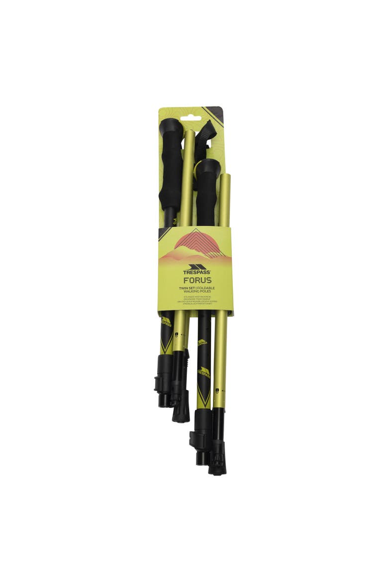 Forus Foldable Walking Pole Set, Alternate, color, Fluorescent Green