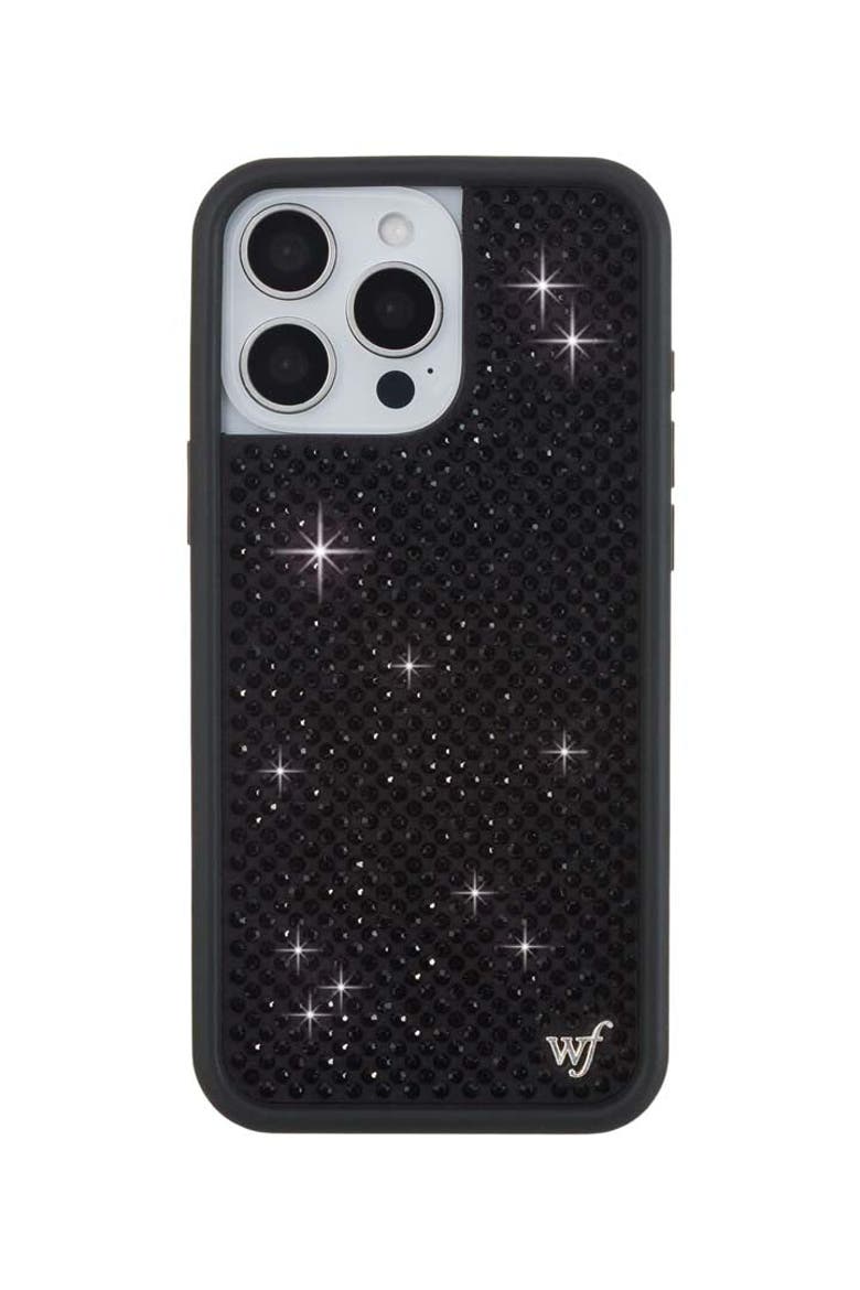Black Rhinestone iPhone Case, Alternate, color, Black