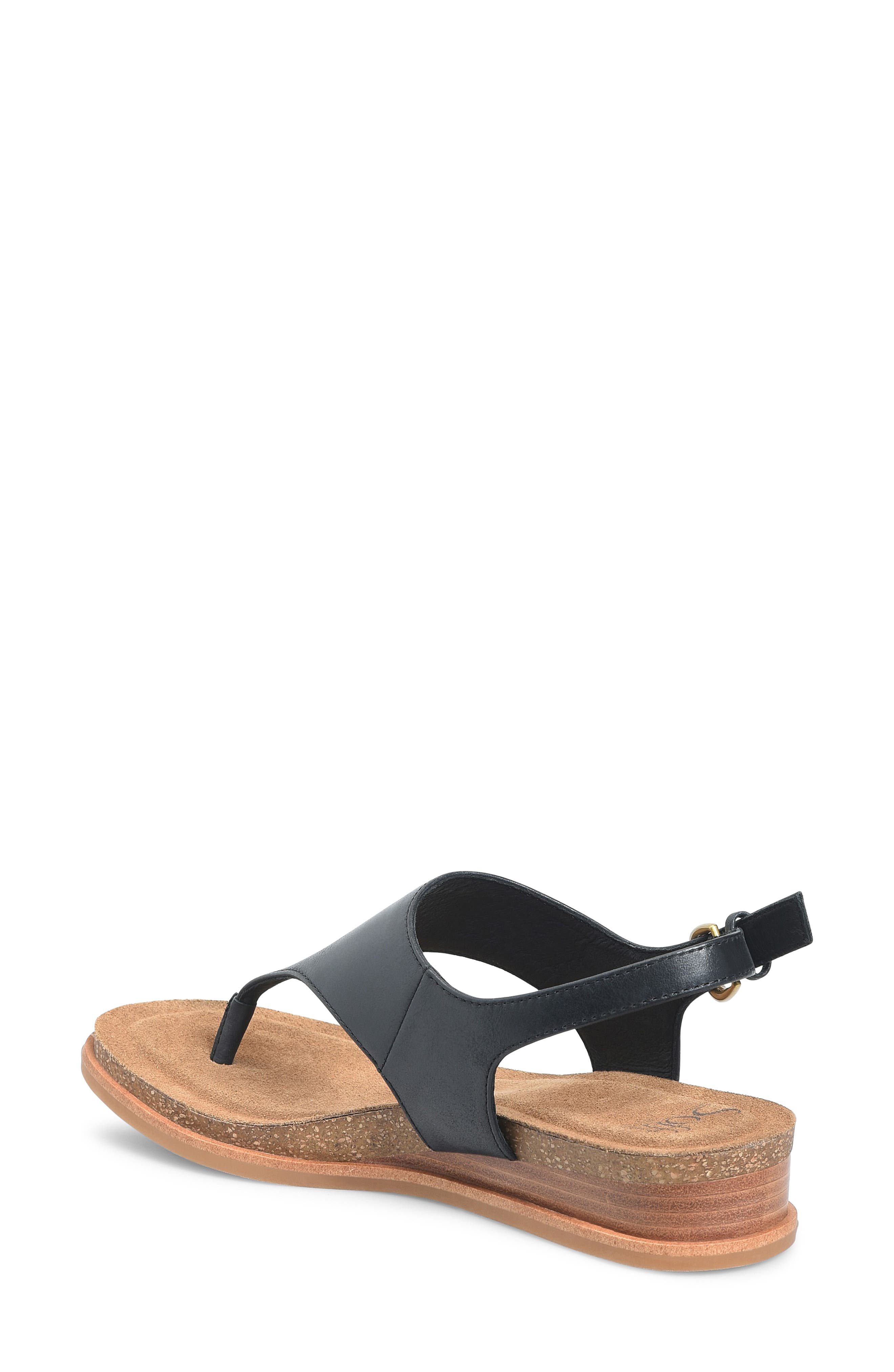 Söfft Penelope Slingback Wedge Sandal, Alternate, color, Black