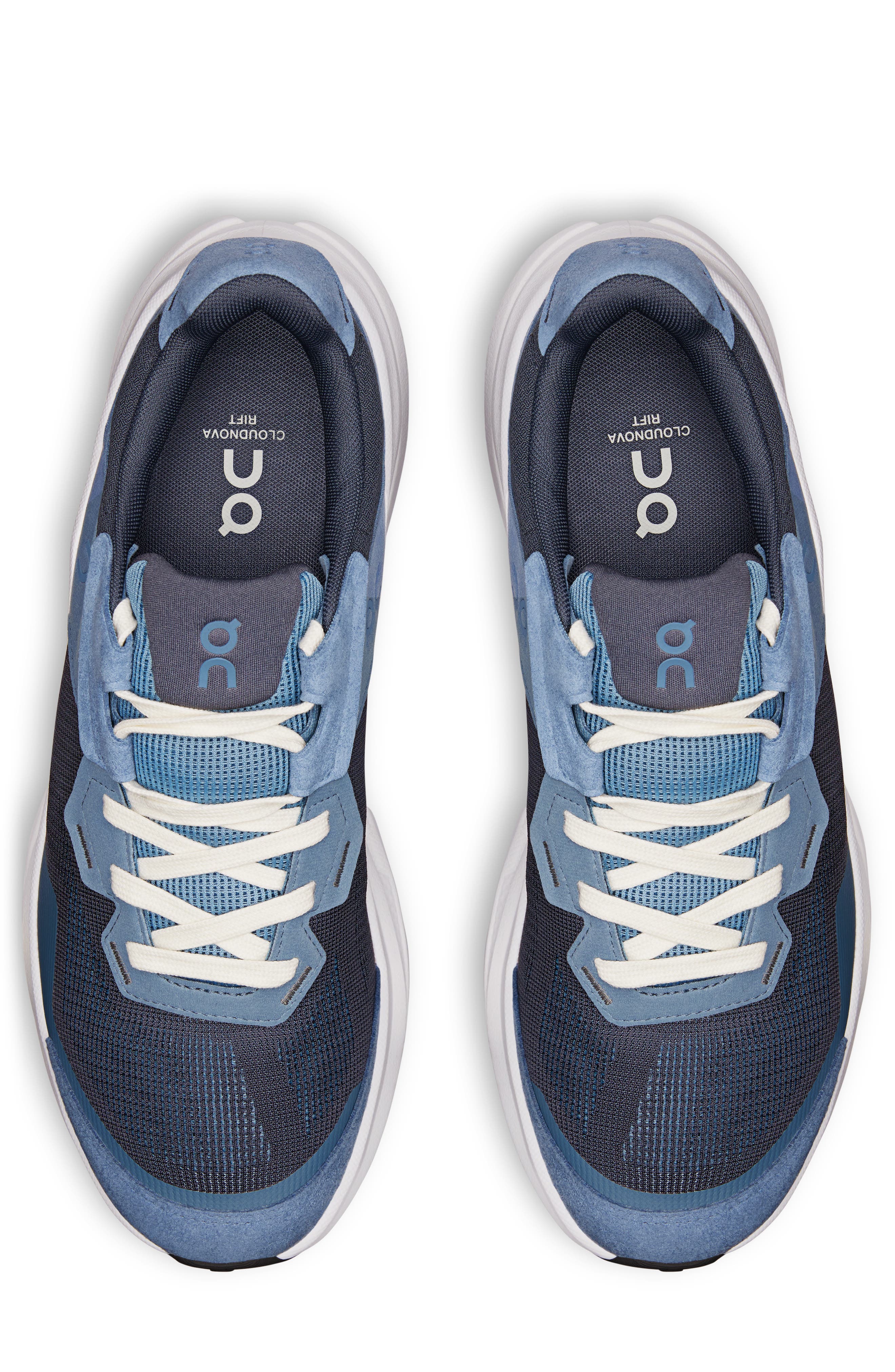 On Cloudnova Rift Sneaker, Alternate, color, Steel/ Navy