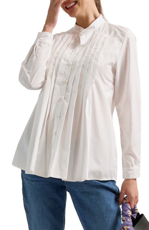 Zzdnu Cache Couer Ika Maternity & Nursing Shirt In White