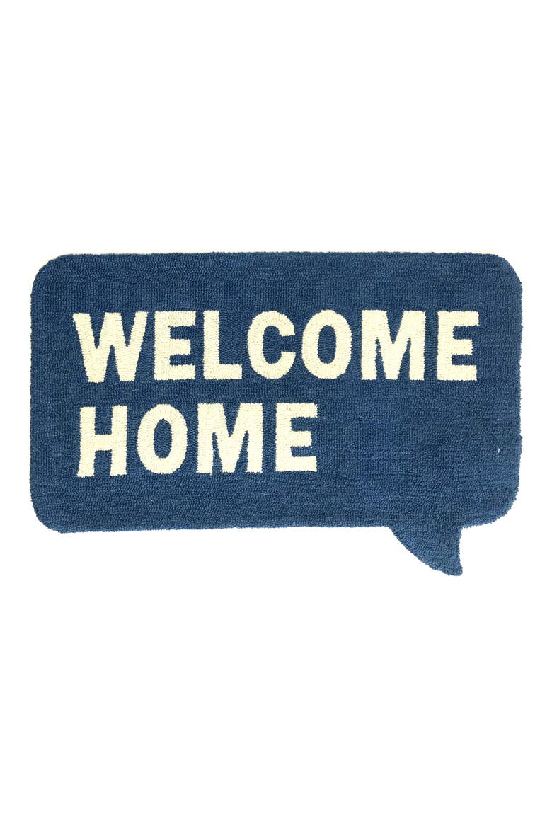 Welcome Home Doormat, Main, color, BLUE WHITE