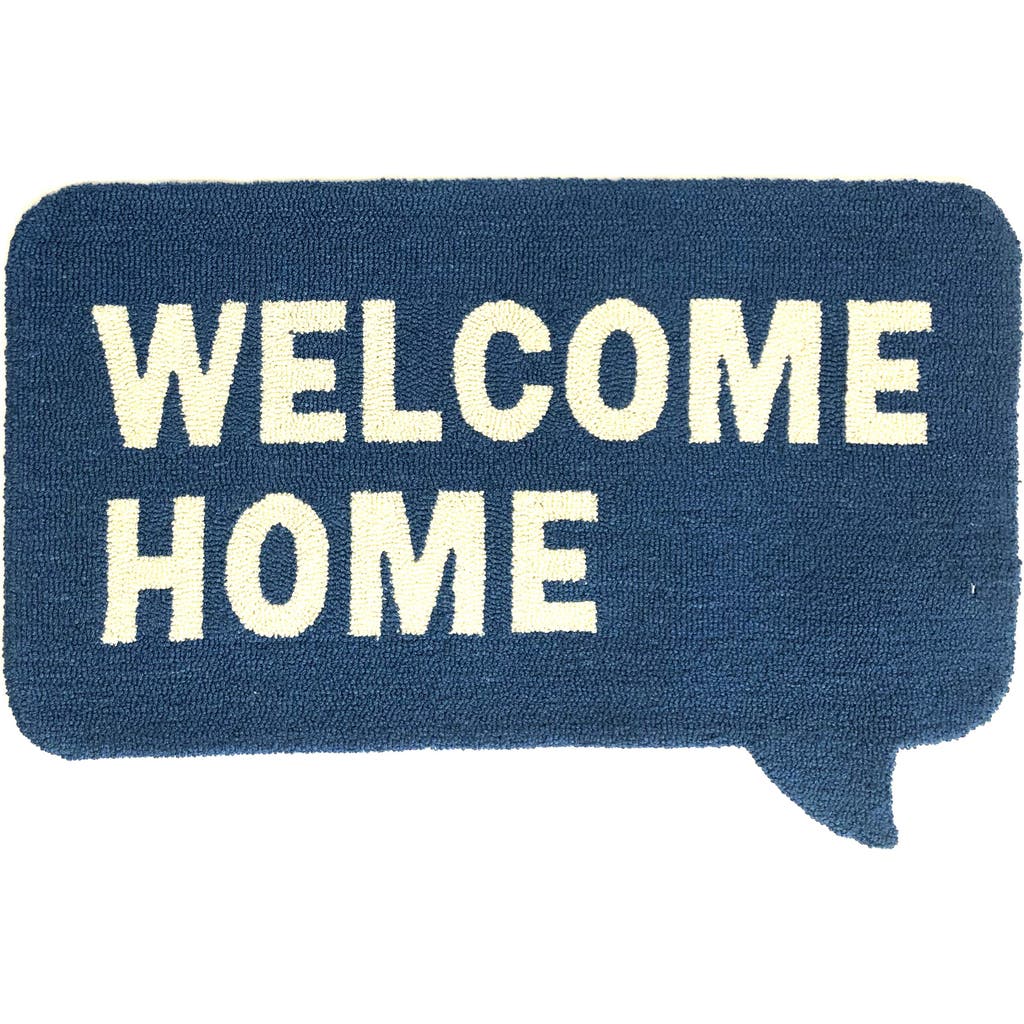 R16 Home Welcome Home Doormat In Blue White