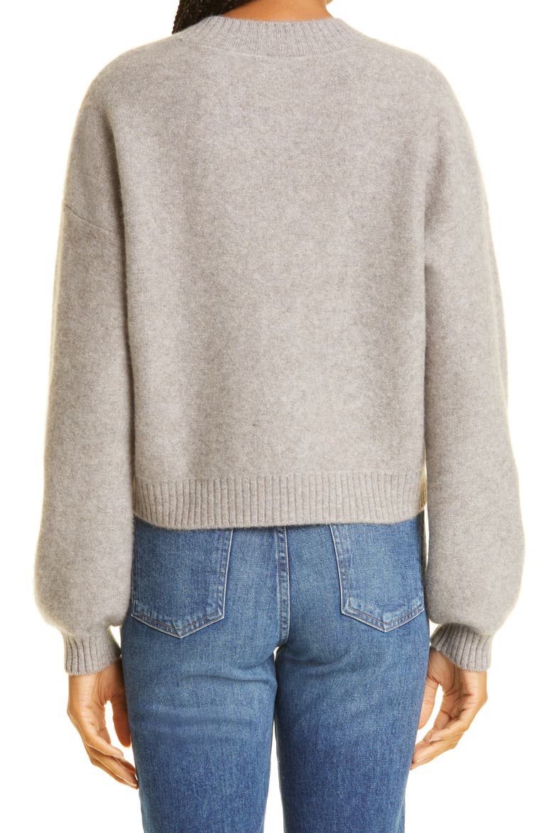 Cashmere Cardigan, Alternate, color, GREY BROWN
