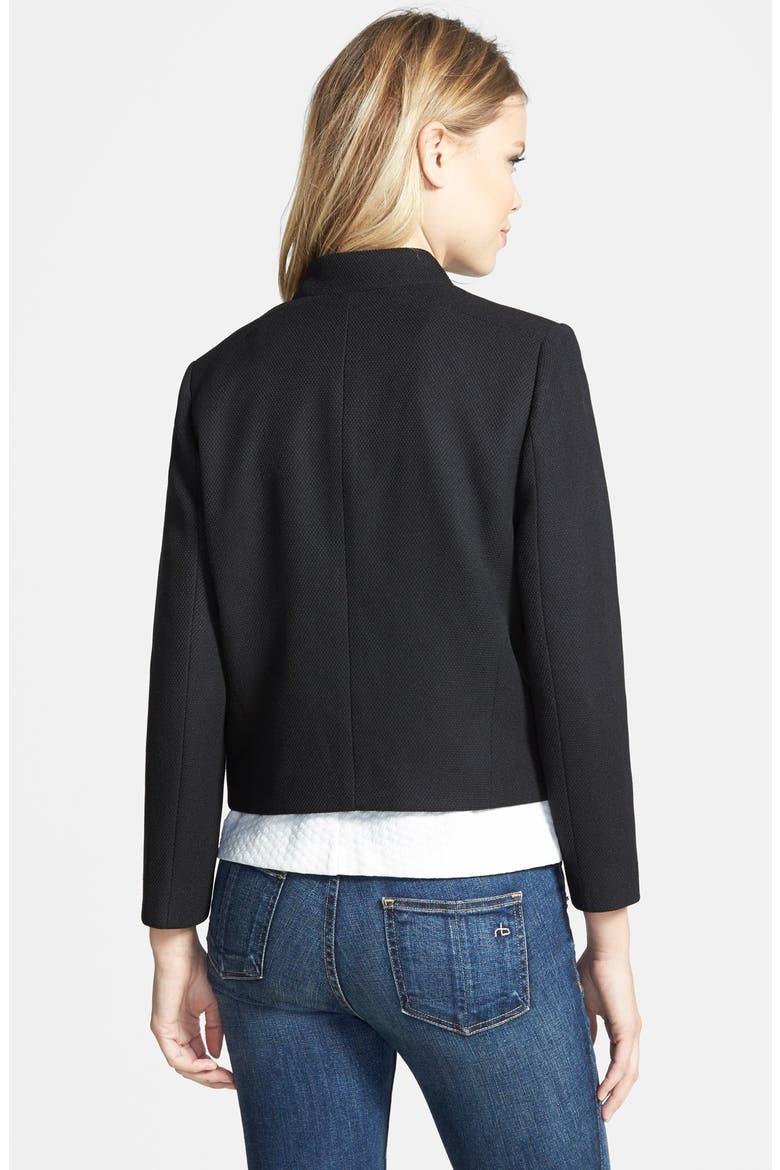 Textured Shell Jacket, Alternate, color, BLACK