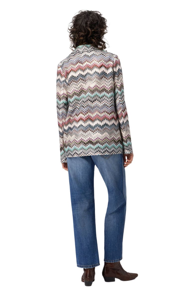 Missoni Single-breasted Blazer With Snake Pattern, Alternate, color, Multicoloured
