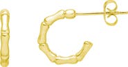 Estella Bartlett Small Bamboo Link Hoop Earrings