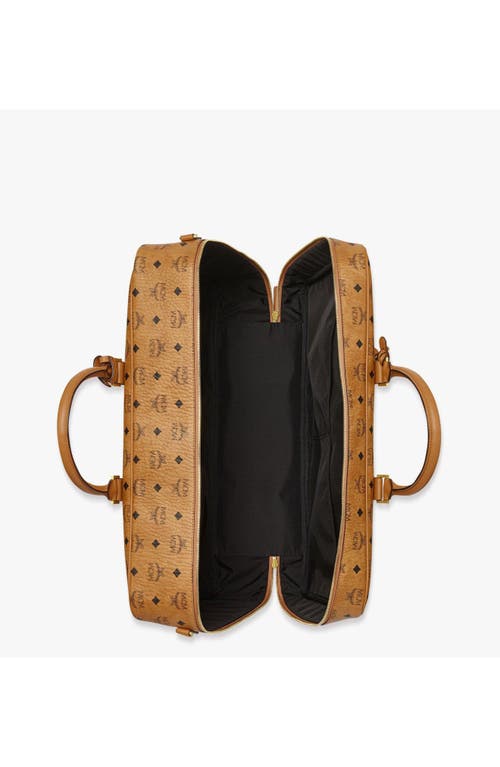 Mcm Ottomar Suitcase In Cognac