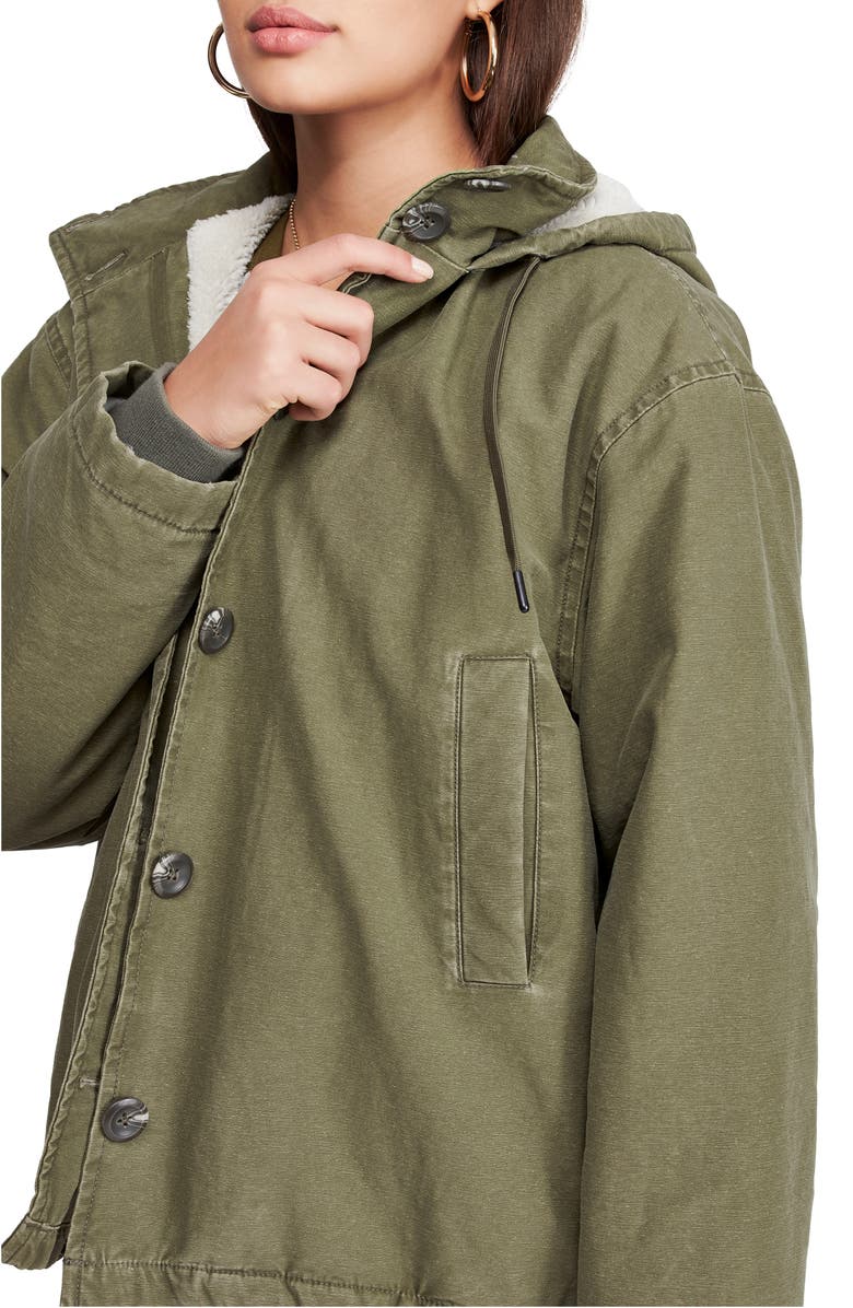 BDG Urban Outfitters Cypress Fleece Lined Military Jacket, Alternate, color, 